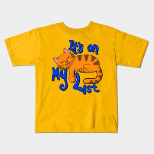 It's on my list Cat Kids T-Shirt